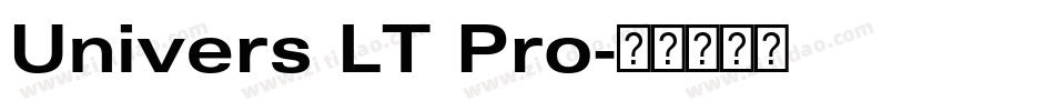 Univers LT Pro字体转换